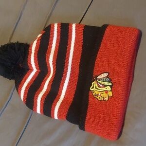 Brand New, never worn Blackhawks knit stocking cap OS